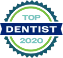 Badge for Top Dentist in 2020